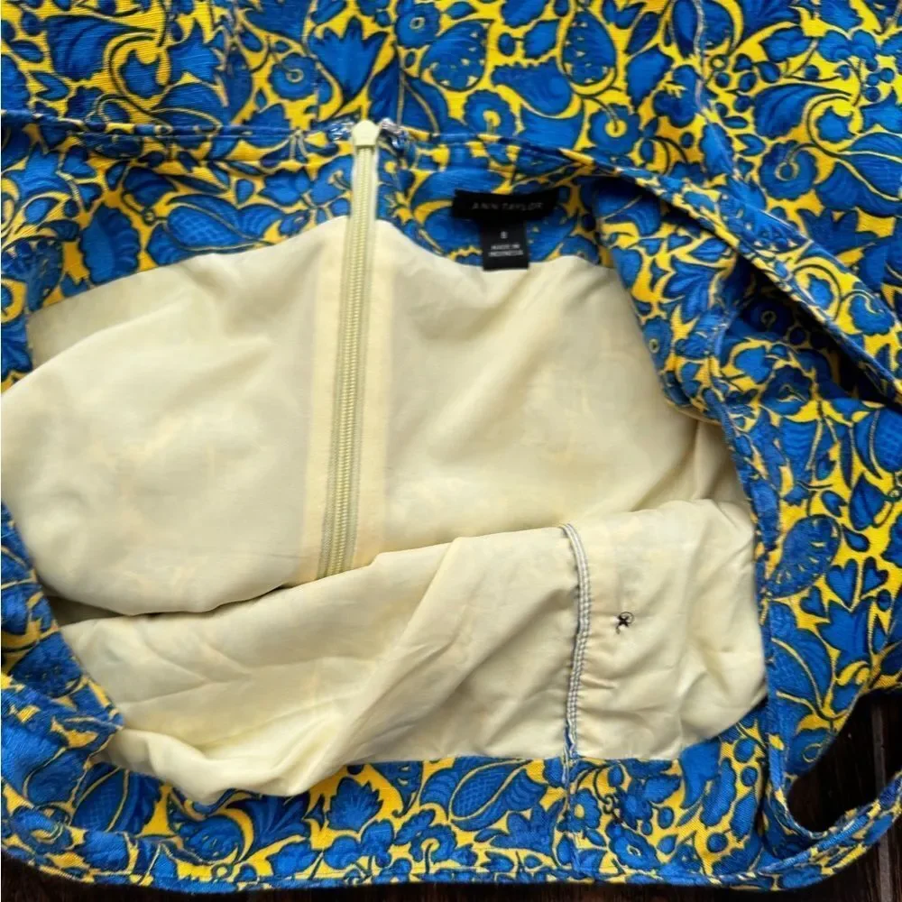 🌼 Ann Taylor Linen Blend Dress – Size 8 – Fully Lined 🌼 - Picture 7 of 14